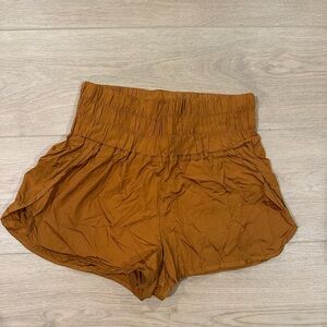 FP Movement by Free People High-Waisted Burnt Orange Shorts